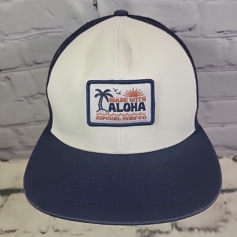 Ripcurl Surf Co Aloha Trucker Hat Mens One‎ Size Mesh Snapback Ball Cap